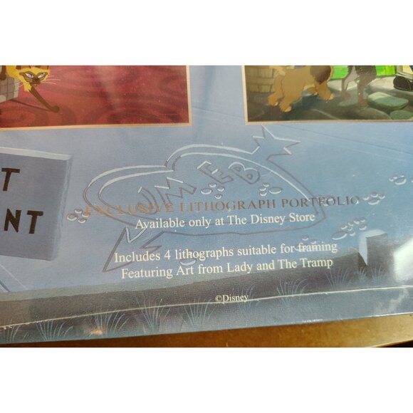New Walt Disney Lady & The Tramp 4 Lithograph Portfolio Dog Store Exclusive READ - Picture 7 of 10